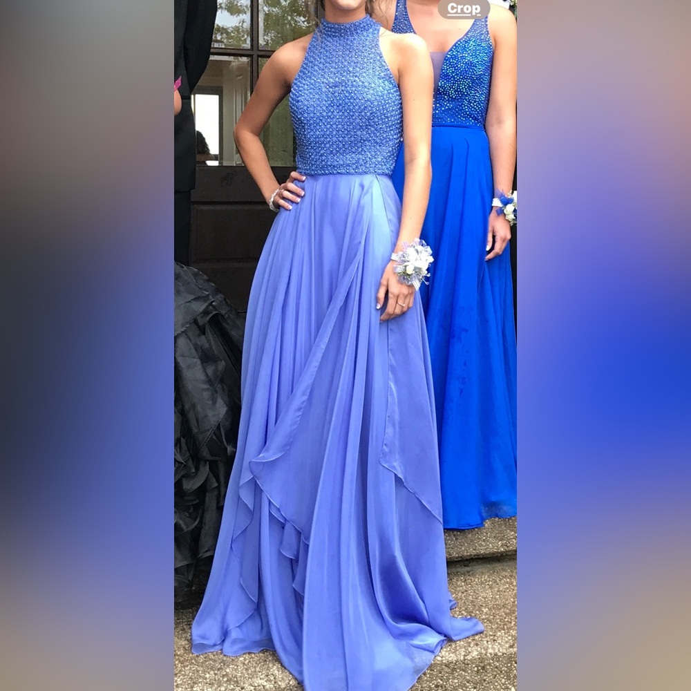Sherri Hill Stunning Periwinkle Prom Dress